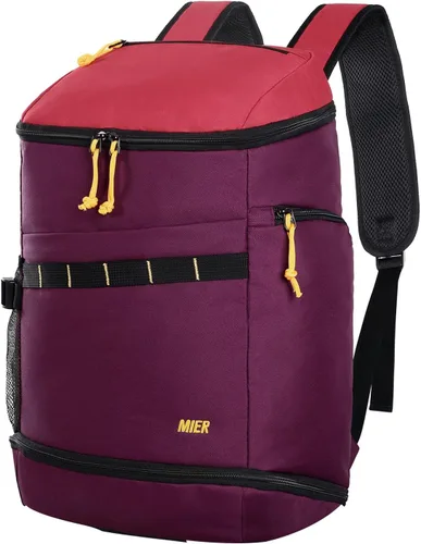 Vista 9 de MIER Mochila de baloncesto con compartimento para zapatos y portabalones. Gran mochila para equipo deportivo, para hombres y mujeres, para gimnasio