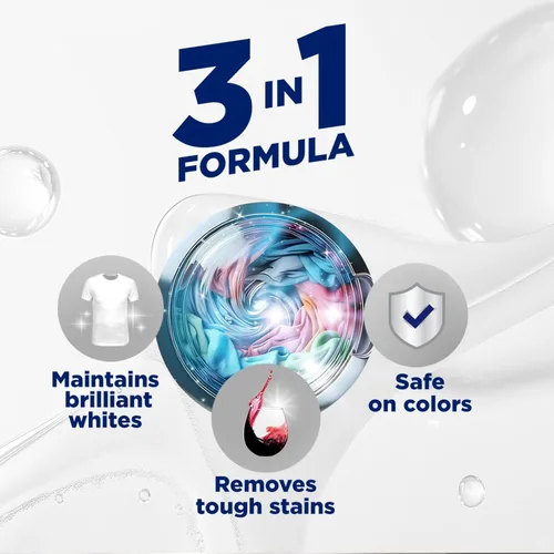 Vista 4 de OxiClean Triple Action White Revive - Blanqueador en polvo, 4 libras