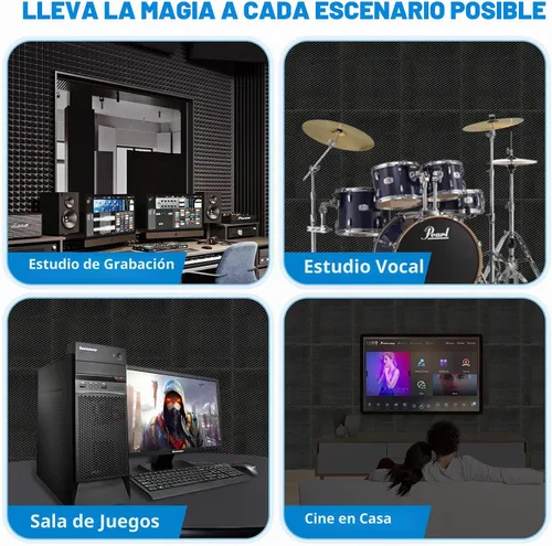 Vista 7 de Paquete de 2 Paneles Acústicos, 48X24X2 Pulgadas Paneles de Pared de Espuma Tipo Caja de Huevos Insonorizantes, paneles de espuma a prueba de sonido