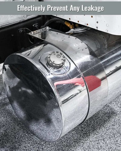 Vista 3 de Tapón de combustible diésel con bloqueo de 3 1/2 pulgadas, rosca de curso de 5.5 TPI para tanque de combustible Kenworth Freightliner Peterbilt