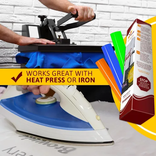 Vista 63 de Firefly Craft - Lámina de vinilo 3D de transferencia de calor, vinilo HTV grueso de 3 dimensiones, para planchar para usar con Cricut y Silhouette