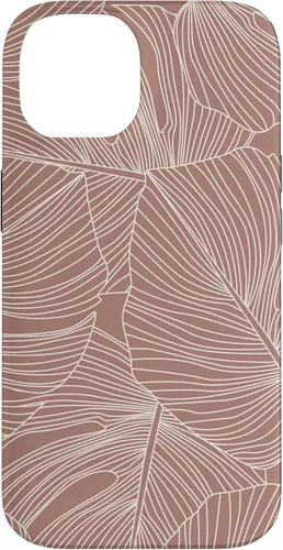 Vista 4 de Modern Minimal Neutral Tropical Monstera Leaf (Terracotta) Case for iPhone 17