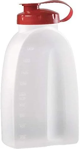 Vista 2 de Rubbermaid 071691309116 Home 1776348 - Botella de almacenamiento para servir, 1 unidad, color blanco, plástico