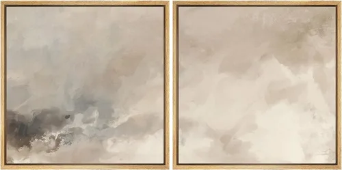 Vista 70 de SIGNFORD Impresión en Lienzo Enmarcado Arte de Pared Art Nouveau Lago de Cisnes Elegantes Ilustraciones de Aves Acuáticas Moderno Boho Naturaleza