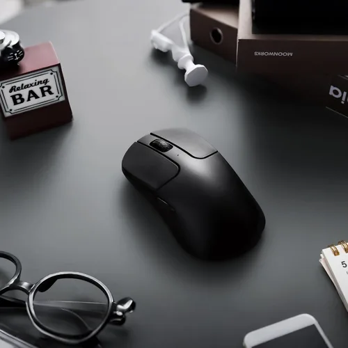 Vista 11 de Keychron M3 Mini 8K Ratón inalámbrico Bluetooth 5.3/2.4 GHz/Ratón óptico con cable, ultraligero de 55g programable con sensor PixArt 3950 hasta