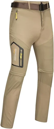 Vista 2 de Pantalones de senderismo para hombre, convertibles, ligeros, de secado rápido, pantalones cortos de pesca, pantalones deportivos al aire libre