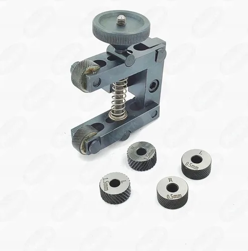 Vista 9 de Herramienta de moleteado de acero de 2" pulgadas II 1.969 in de capacidad para máquina de torno - 3 pares x 3 diferentes moleteados endurecidos