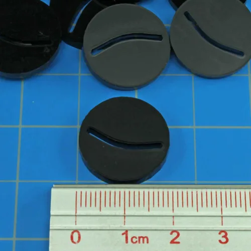 Vista 2 de LITKO Mini bases de papel redondas de 0.787 in Compatible con D&D Negro
