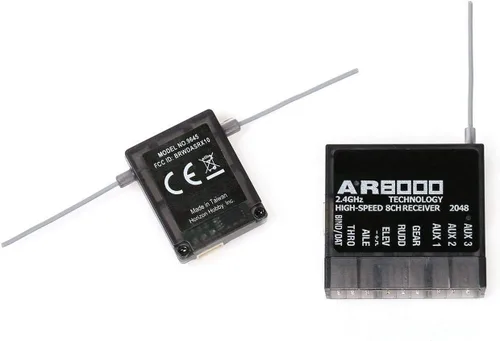 Vista 4 de Receptor RC de velocidad rápida para espectro AR8000 8CH DSM2 DSMX DX7 DX8 DX9 DX18