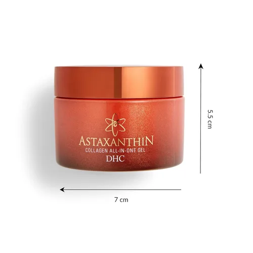 Vista 8 de DHC Astaxantina - Gel todo en uno de colágeno iluminador, hidratante facial diurno, ligero, tonificante, hidratante, absorbe rápidamente, sin