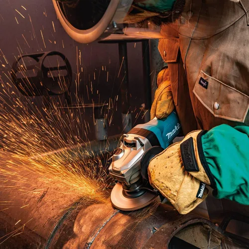 Vista 5 de Makita GA5093 Amoladora angular de alta potencia SJSII de 5", interruptor de paleta, con freno