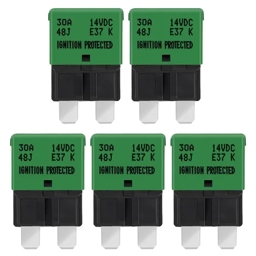 Vista 37 de GLOSO Circuit Breakers E37 Auto (T1) Reset Low Profile ATC/ATO - 1 Pack (3A)