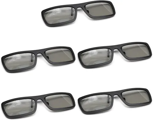 Vista 6 de Othmro 10 gafas duraderas estilo 3D 3D, gafas de visión 3D, gafas de juego de película 3D, lentes de polarización 3D, marco de plástico, lente