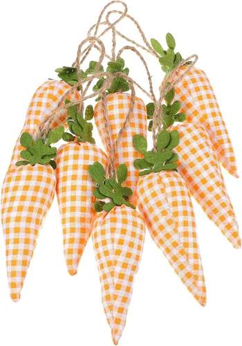 Vista 9 de Pancarta de zanahoria de Pascua, guirnalda de zanahoria de conejo, guirnalda de zanahoria, adorno de pared para fiesta, chimenea, decoración