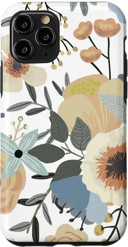 Vista 27 de iPhone 16 Boho Wildflower Garden Earth Tone Botanical Floral Pattern Case
