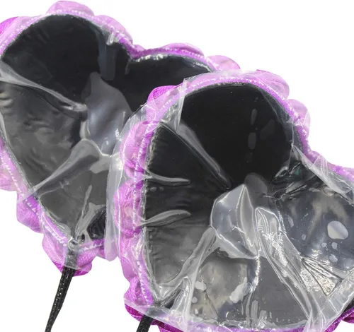 Vista 7 de KINGSEVEN Sujetador de silicona reutilizable con pétalos de pecho sexy con borla