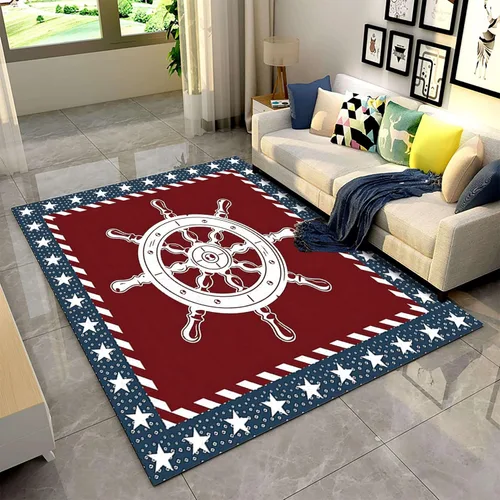 Vista 40 de Alfombra moderna y contemporánea con bandera estadounidense para interiores, 3 x 4 pies, alfombra antideslizante con temática de camuflaje verde