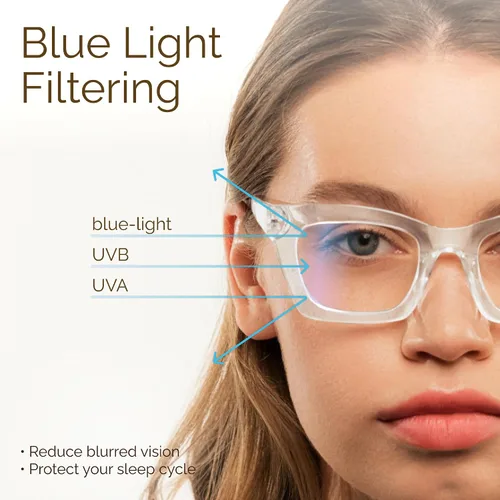 Vista 7 de CCVOO Lentes de lectura elegantes para mujer, anteojos elegantes, lectores de luz azul, tramposos