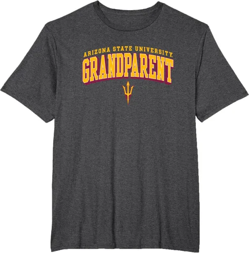 Vista 9 de Camiseta con logotipo de Arizona State Sun Devils Grandparent Arch, Negro