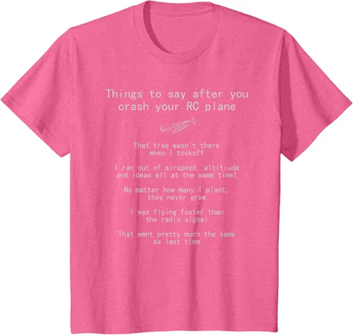 Vista 55 de Cosas que decir cuando te estrellas con tu camiseta RC Plane hobby