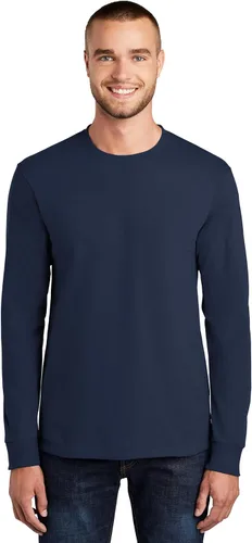 Vista 18 de Port & Company - Camiseta Esencial de Manga Larga Tall. PC61LST Azul acuático