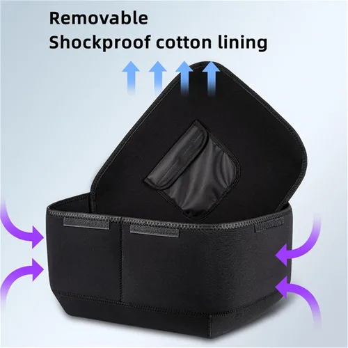Vista 8 de NYCDA Caja de cola de motocicleta, caja de aluminio resistente universal para motocicleta, almacenamiento de viaje con placa base de soporte, caja