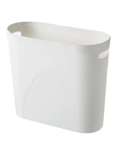 Vista 12 de Basurero pequeño para baño, 3 galones, plástico delgado, juego de 2, color negro