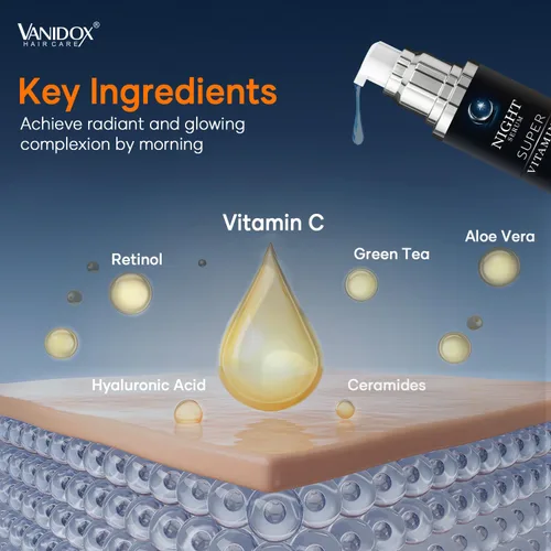 Vista 6 de VANIDOX Suero súper vitamina C para mujeres mayores de 70 años, fórmula todo en uno, fabricado en Estados Unidos, hidrata, reafirma, levanta y se