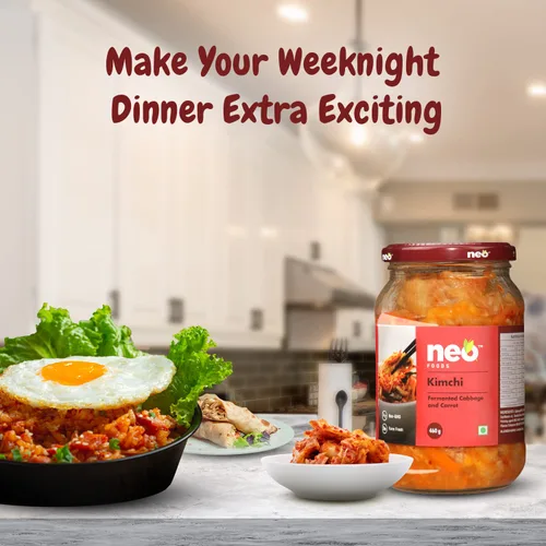 Vista 7 de Neo Kimchi zanahoria fermentada y repollo, 16.23 oz