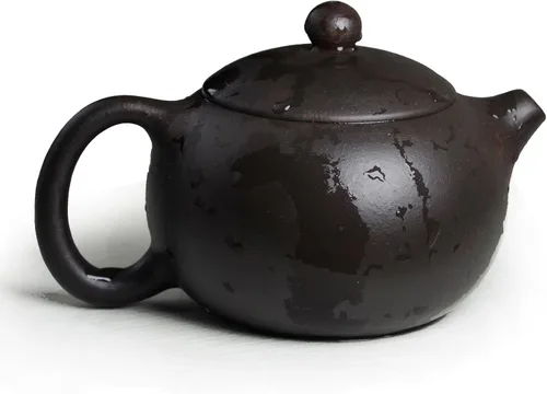 Vista 10 de Tetera china Yixing genuina arena negra Heijingang té Xishi ollas con cuerda 6oz mini