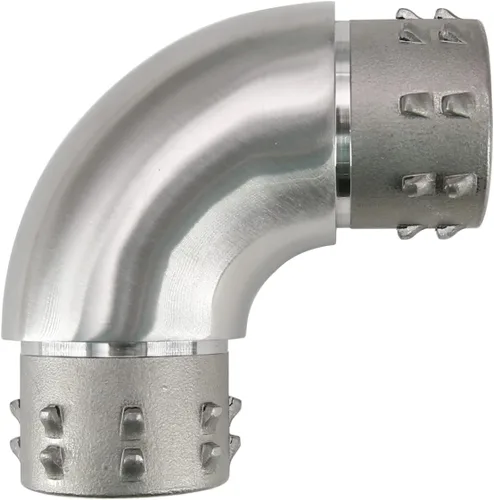 Vista 8 de Conector de barandilla de acero inoxidable 316, conector de codo de carpintero empotrado con forma de esquina de 3 vías para tubería de calibre 16