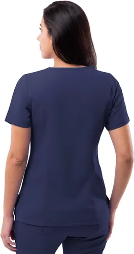 Vista 2 de Adar Pro - Ropa quirúrgica para mujer, con cuello en V elevado
