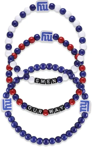 Vista 27 de FOCO NFL unisex-adult NFL Team Logo Officially Licensed 3-Pack Beaded Friendship Bracelets