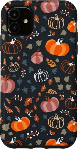 Vista 7 de iPhone 13 Otoño Hojas Caídas Calabaza Cosecha de Especias Feliz Otoño