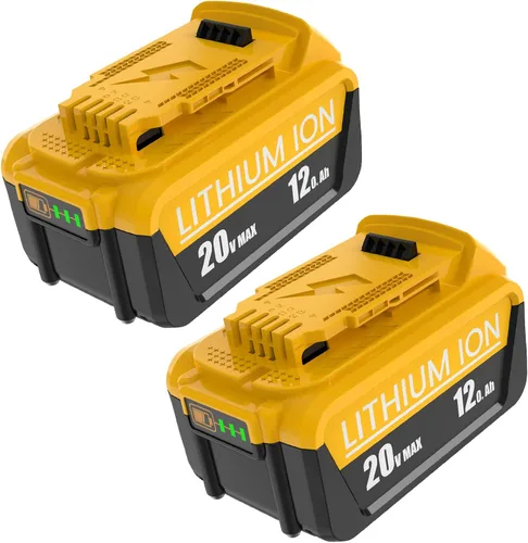Vista 8 de Paquete de 2 baterías de repuesto de 12.0Ah para Dewalt 20V 60V compatible con Dewalt 20V/60V batería DCB609 DCB606 DCB612 Series Power Tools