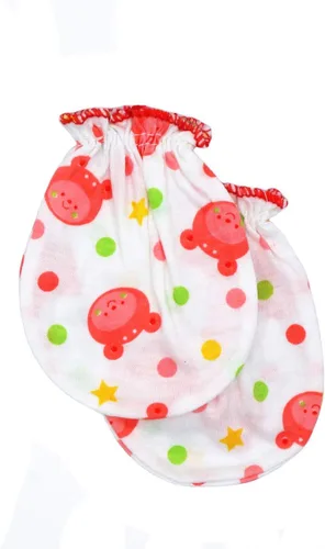 Vista 2 de Juego de guantes para bebé, 12 pares, sin arañazos, 100 % algodón, para niños de 0 a 6 meses, varios