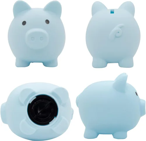 Vista 3 de AIFLM Alcancía personalizada con nombre personalizado, caja de dinero para niñas y niños, caja de dinero de ahorro para cumpleaños, Navidad, día
