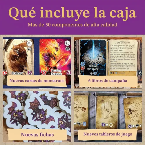 Vista 5 de Juego de mesa de Valeria Card Kingdoms Darksworn: Juego de aventura cooperativa de saga - Daily Magic