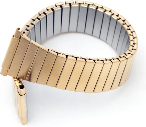Vista 3 de TX921Y Allstrap 15-14mm, Extensible para reloj de Oro largo cónico y expansible.