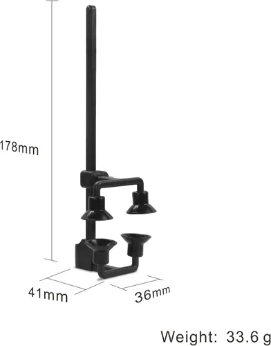 Vista 4 de HEIMU Micrófono condensador de instrumento con clip + clip universal (para guitarra)