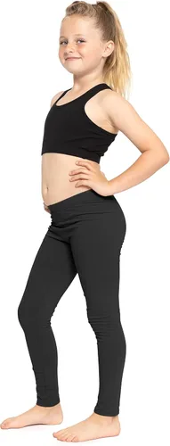 Vista 2 de Stretch is Comfort Leggings de algodón sin pies para niña Elásticos Talla 4-16