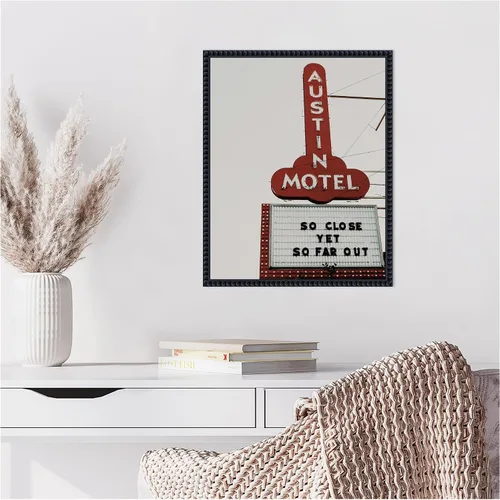 Vista 8 de Amanti Art Lienzo enmarcado para pared, 20 x 16 pulgadas, Austin Motel de Del Mundo Imagery, lienzo enmarcado para pared, obras de arte americanas