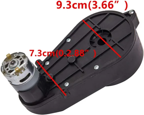 Vista 4 de 550 40000RPM Caja de cambios con motor de 12 V, motor eléctrico con caja de engranajes para niños, automóviles eléctricos y motocicletas de alta