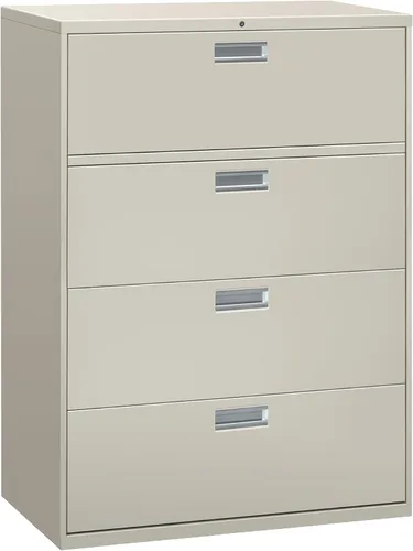Vista 10 de Archivero lateral con 2 cajones HON Serie 600 de 30 in x 19 1/4 in, Acero, Putty Masilla