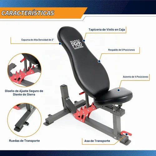 Vista 6 de Marcy Smith Machine Home Gym System SM-4903, All-in-One Strength Training Cage with Weight Bench, Pulley, Squat Rack & Workout Station