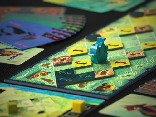 Vista 6 de ALLPLAY Sail Cooperative Strategy - Juego de mesa para 2 jugadores para adultos y familia, juego de cartas único para tomar trucos, límites