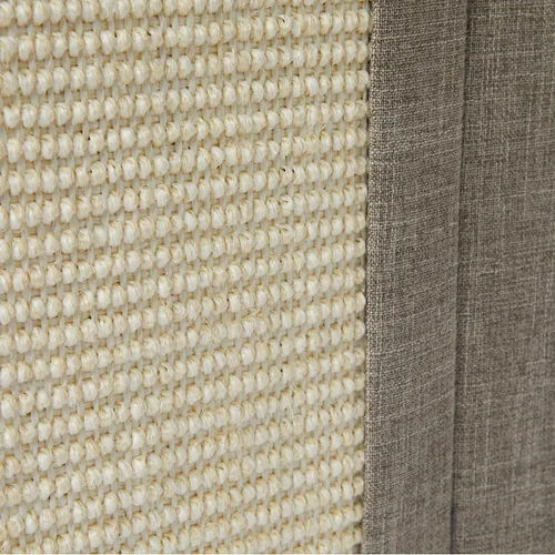 Vista 3 de Amazon Basics Cat House 1 piso, condominio plegable para gatos con almohadilla de sisal para rascar, color gris