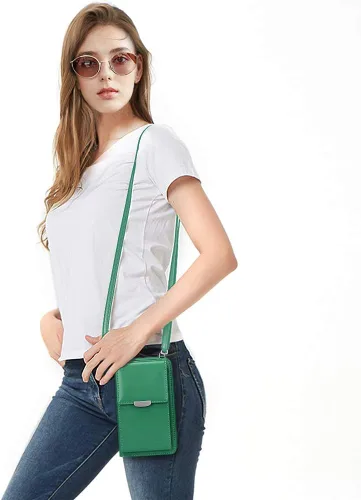 Vista 6 de OIDERY Bolsos cruzados pequeños para teléfono celular, monedero para mujer con ranuras para tarjetas de crédito