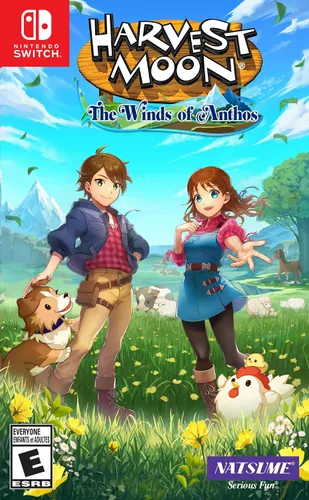Vista 5 de Harvest Moon The Winds of Anthos For Nintendo Switch with BONUS 7" Sleepy Cow Plush and Collar Charm