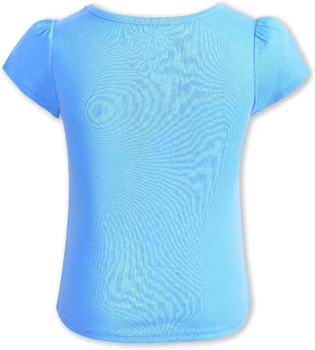 Vista 6 de Disney Paquete de 4 camisetas de manga corta para niña, Cenicienta, Bella, Rapunzel y Ariel